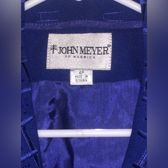 John Meyer| dark blue suite top. Extra beadings, made in Romania - Picture 5 of 7